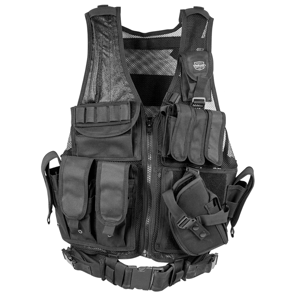 ベスト/ジレ GROWING PAINS ASSAULT VEST BLACK Assault Cross Draw Vest - Fox Outdoor