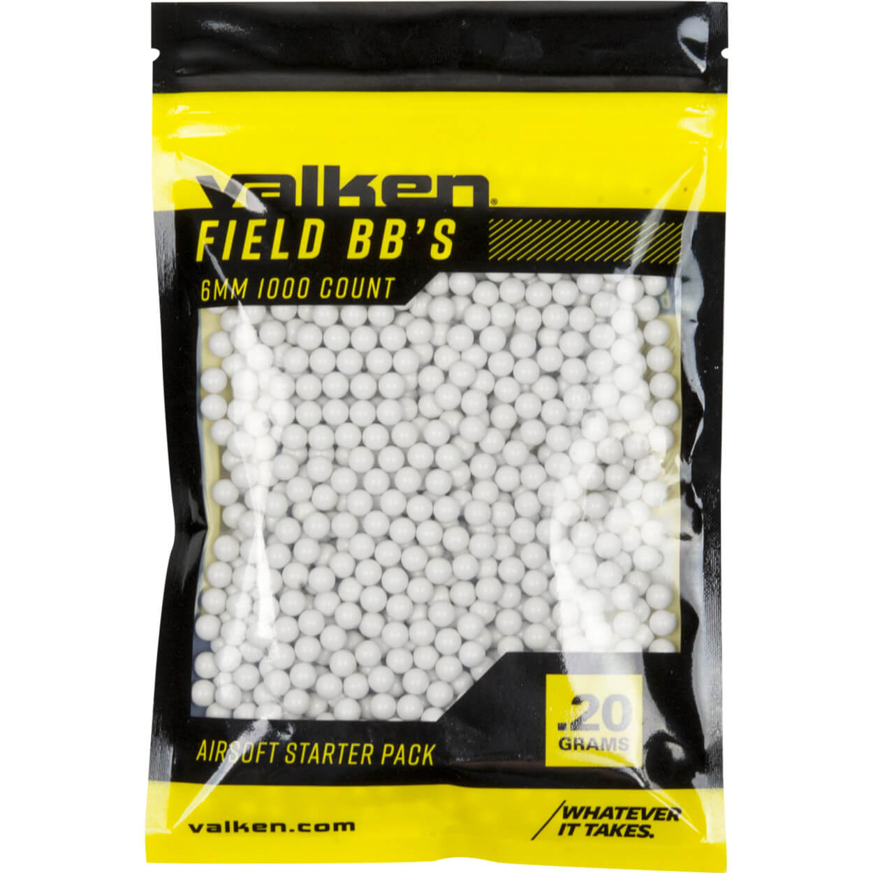 Valken Accelerate - 0.20G-1000 Count-White