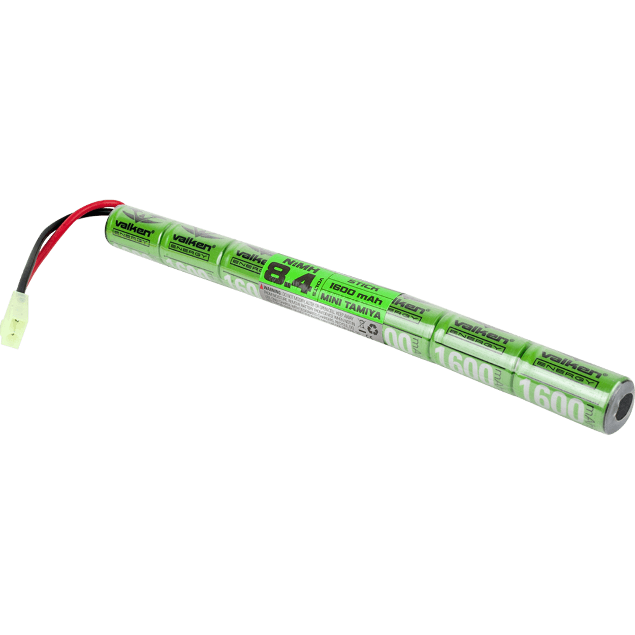 Valken Airsoft Battery - NiMH 8.4v 1600mAh Mini Stick Style