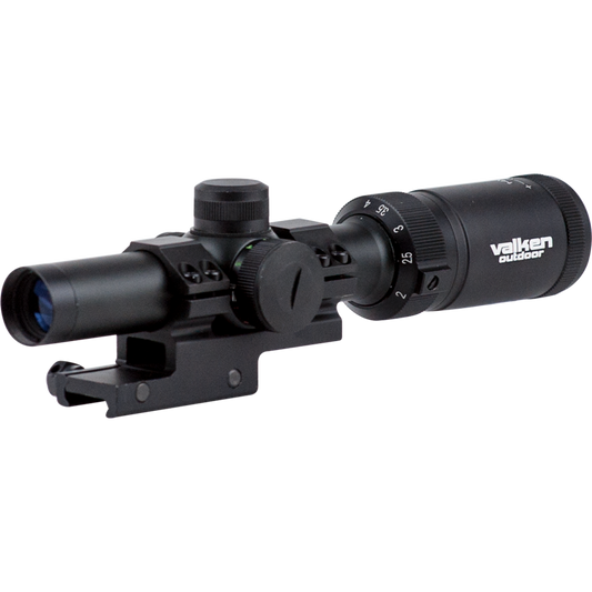 Valken Scope 1-4x20 w/Mount Mil-Dot Reticle