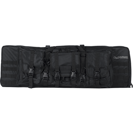 Valken Tactical 42" Double Rifle Tactical Gun Case Black