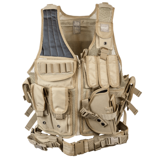 Valken Cross Draw Vest (Adult)- Tan