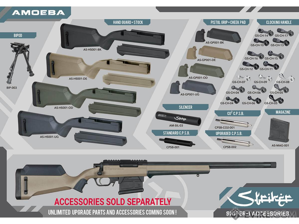 AMOEBA "Striker" Gen2 S1 Bolt Action Sniper Rifle (Color: Dark Earth)