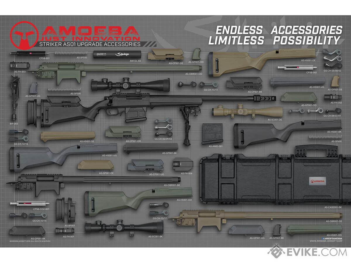 AMOEBA "Striker" Gen2 S1 Bolt Action Sniper Rifle (Color: Dark Earth)